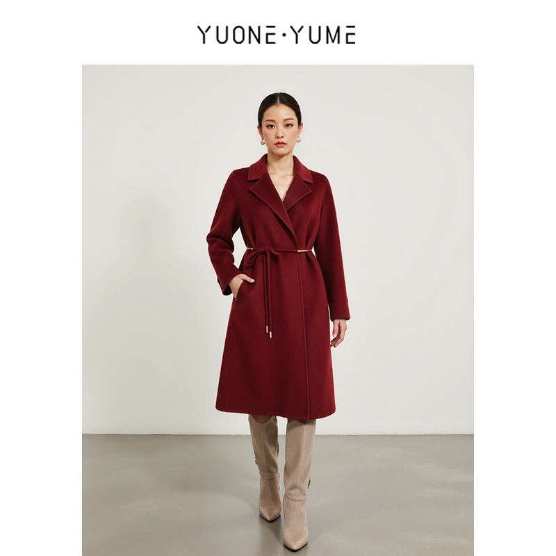 Y5D09H2182 链条腰带经典款气质百搭显瘦长大衣 RJ005