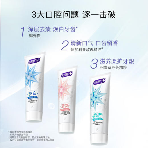 舒客氨基酸流光美白牙膏 120g（新旧包装随机发货） 商品图5