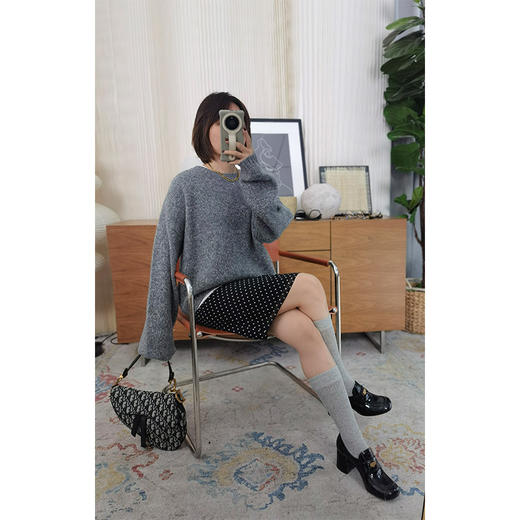 【非质量问题不退换】眼里星光  山羊绒白厂丝混纺 康宝莱 圆领羊绒毛衫 高精尖货 你值得拥有 商品图3