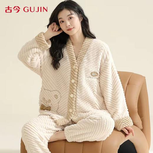 古今福利款提花绒款系列家居服 软糯亲肤 像是扎进云朵里 秋冬保暖必备! 商品图4