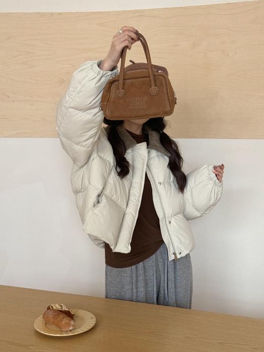 【YW】无忧购韩系白鸭绒灯芯绒领羽绒服女短款甜美小个子面包服25021（截单后7天发货） 商品图5