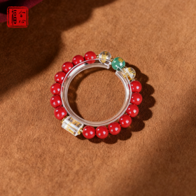 【易德老师推荐】新年朱砂水晶手串