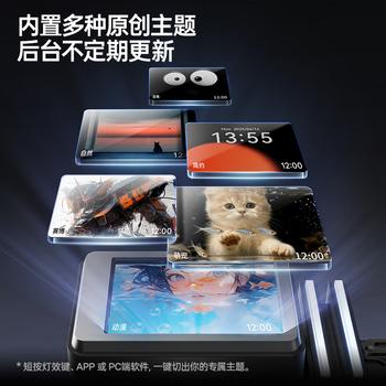 漫步者（EDIFIER）NEW CYBER一体式桌搭蓝牙音箱 海景房音响 高保真电脑音响 居家艺术音响 幻夜黑 商品图3