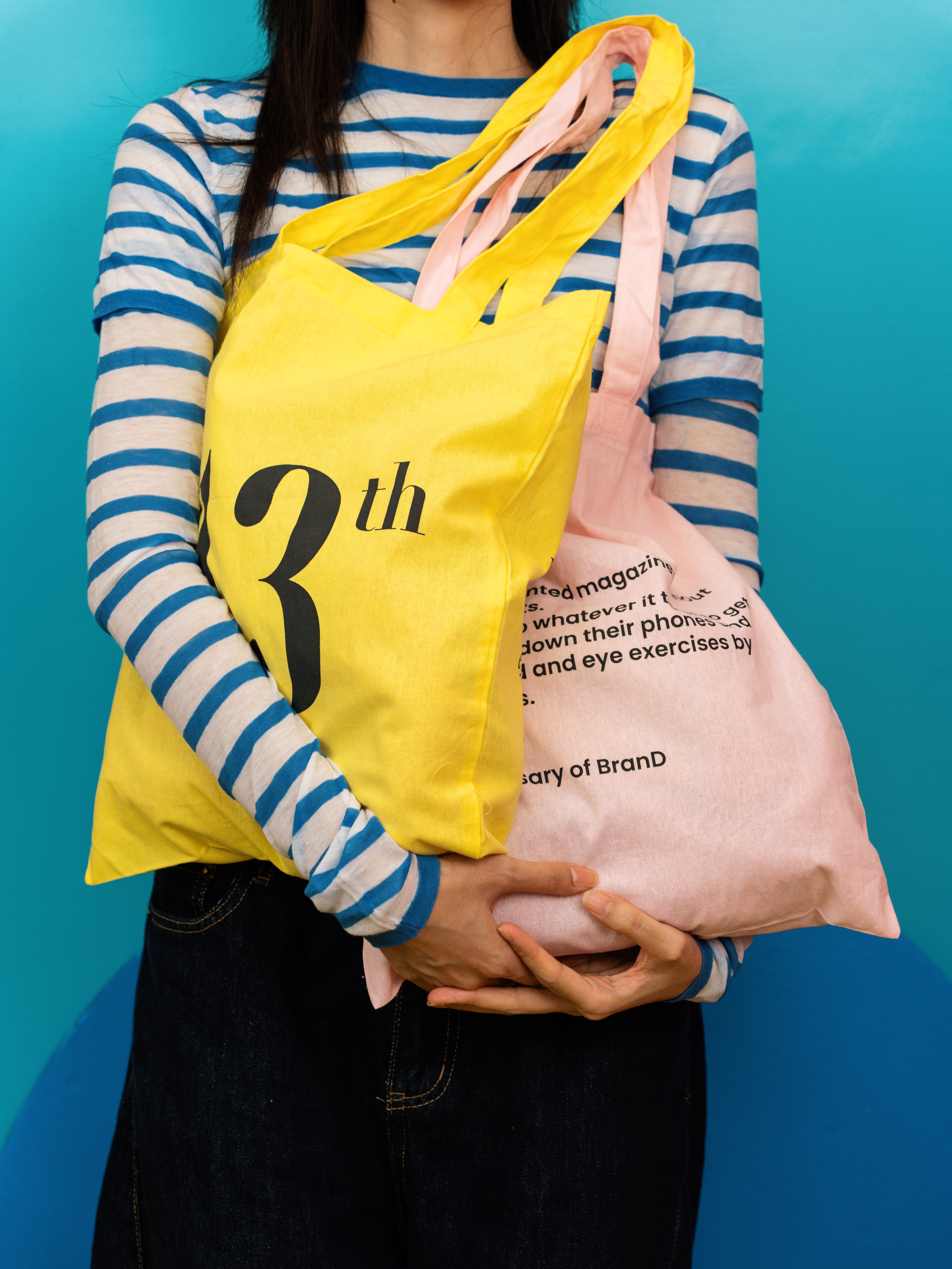 BranD环保袋系列 Chris帆布包/粉色/黄色13周年帆布包