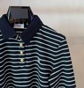 女款条纹长袖polo衫he008 商品缩略图2