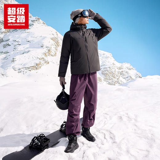超级安踏六度芯冲锋衣羽绒服男冬保暖棉服外套防水夹克152546917U 商品图3