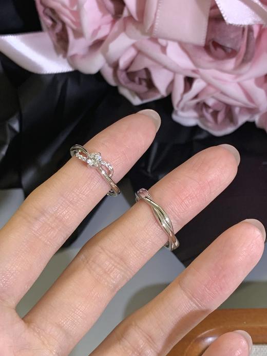 卡蒂罗KADER 无限眷恋情侣对戒 蝴蝶结钟爱久久轻奢小众原创可调节一对设计 闪耀吸睛恋爱频率#好运 商品图6