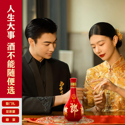 郎酒 红花郎 红十 第五代双瓶礼盒 53度酱香型白酒 500ml*2*4整箱装 商品图2