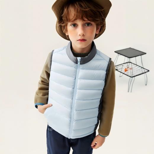 【三防】迷你巴拉男女童防风保暖连帽羽绒服宝宝立领羽绒马甲 商品图2