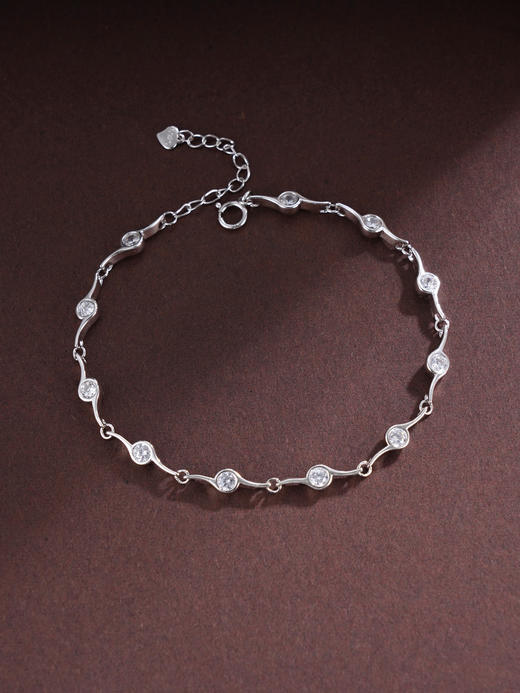 子佩集S925银【星河清波】手链【SL070476B】纯银时尚星点锆石时尚2507 商品图0