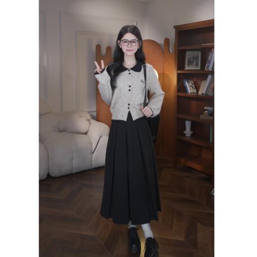 鹿向南【松枝积絮】秋季新款韩系慵懒半身裙 商品图0