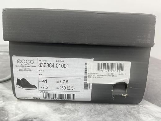 瑕疵ECCO/爱步 男士真皮牛津商务正装皮鞋休闲鞋 ST1 HYBRID 836884 商品图3