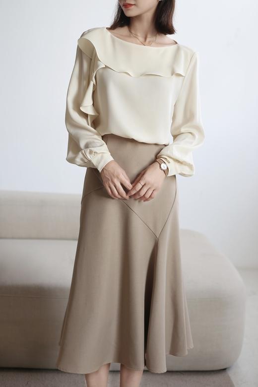 Le Malene 气质优雅高腰显瘦包臀鱼尾A字半裙 21478 商品图0