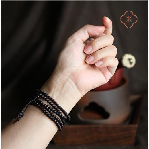 米马饰物 天然海南降真216子圆珠素圈手钏 养护身心 适合更年期的我 商品图2