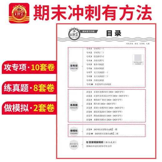 【河北专版】2025秋河北期末试卷精选语数英物理化学9年级 商品图3