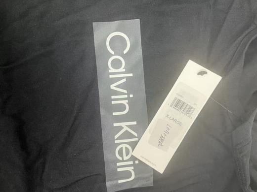 瑕疵Calvin Klein /CK 男士夏季纯色纯棉圆领LOGO字母印花透气短袖T恤 商品图2