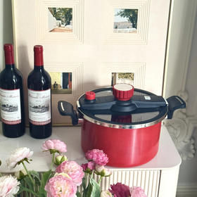 温仑山Velosan 大容量微压锅-6L 精铁一体成型 +​进口纳米陶瓷层 ；0涂层0氟0有害物质；微压锁鲜技术，微压锁鲜技术