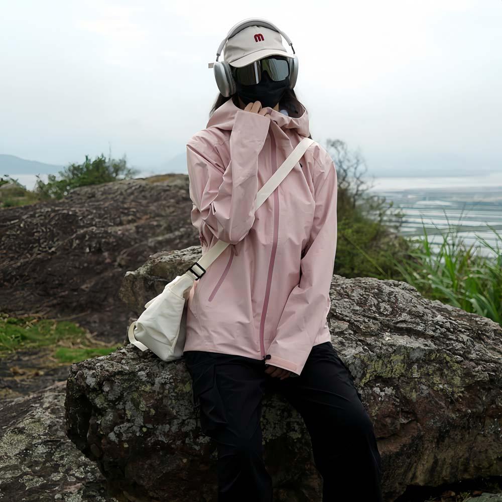 LeWalk2025款LT 三防科技面料户外防水硬壳冲锋衣机能风拉链夹克三合一羽绒