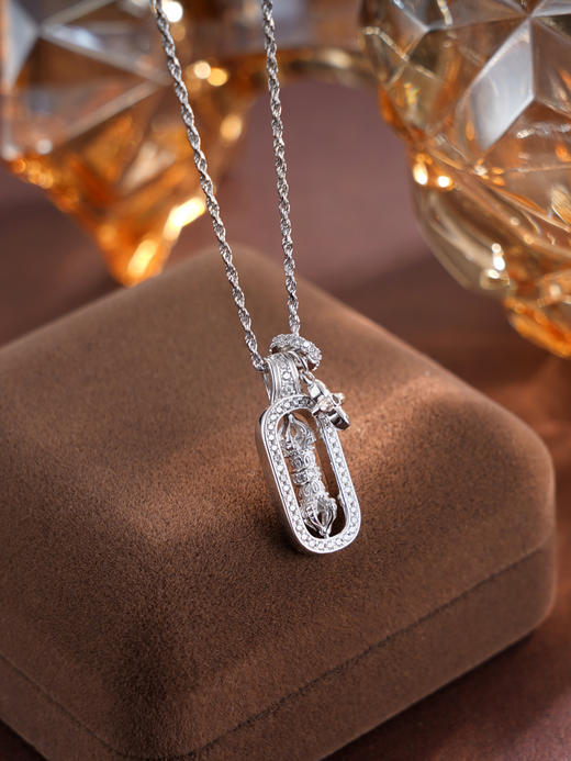 子佩集S925银【转运守护】套链【FYL-1930101】纯银项链时尚可转动2506 商品图0