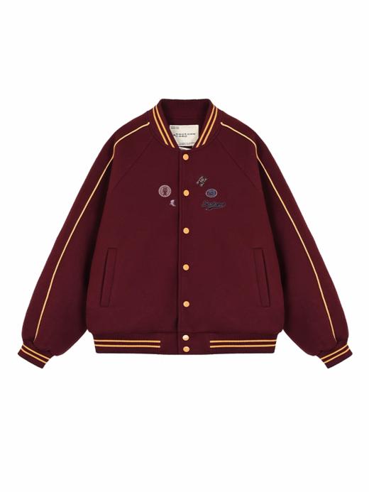 早乙女惠子saotome/STMWT14965/彩色毛呢贴画棒球服 商品图3