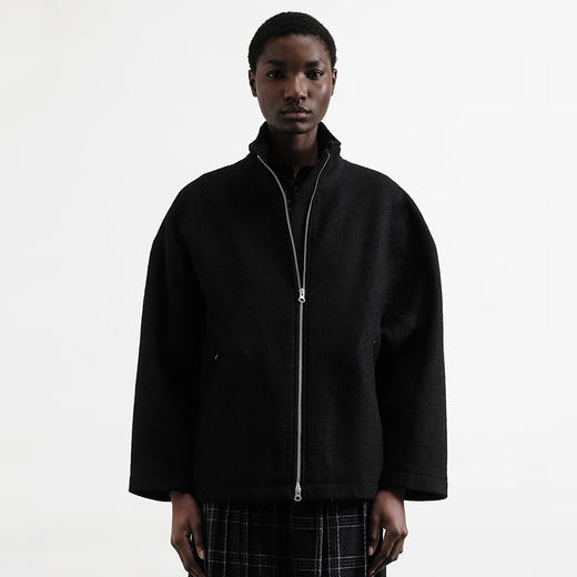 YMC AARON ZIP JACKET 意大利羊毛女装廓形立领夹克外套 商品图0