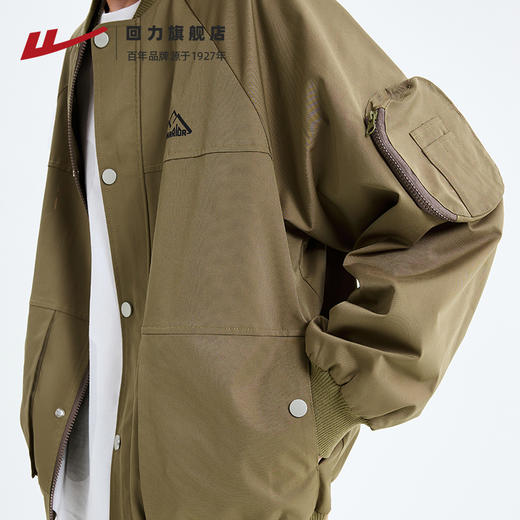 回力外套男生春秋款美式风街头vintage棒球服秋季工装飞行员夹克 商品图4