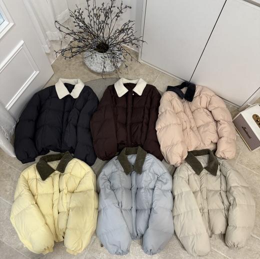 【YW】无忧购韩系白鸭绒灯芯绒领羽绒服女短款甜美小个子面包服25021（截单后7天发货） 商品图14