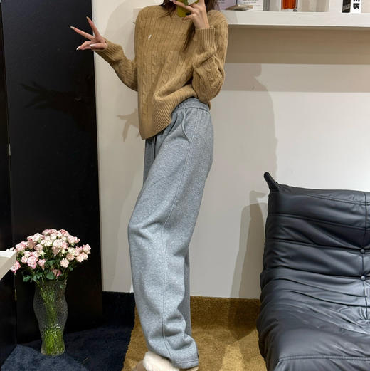 经典𝐑𝐚𝐥𝐩𝐡 𝐥𝐚𝐮𝐫𝐞𝐧加绒加厚阔腿直筒裤‼️111310 商品图9