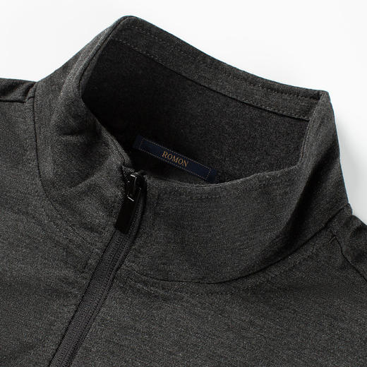 罗蒙春秋装男士外套休闲百搭运动通勤微弹垂感长袖外套男 商品图5