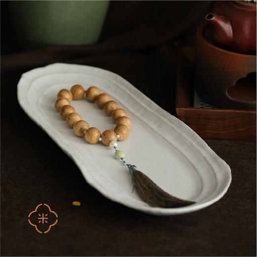 米马饰物 马来西亚 西马野生沉香14子手钏 绿松石 富甲一方 吉祥顺遂 商品图3