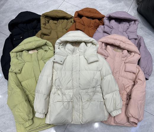 【YW】无忧购连帽收腰羽绒服女中长款显瘦工装外套24016（截单后7天发货） 商品图10