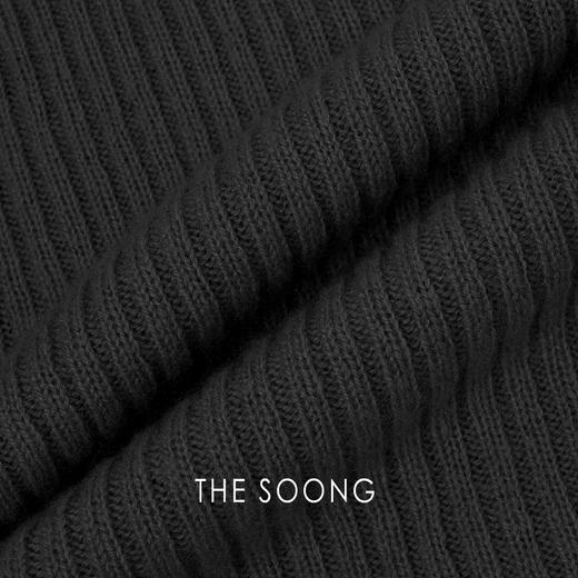 THESOONG|"邂逅温暖"蚕丝羊绒羊毛亲肤裸感坑条高领毛衣HWMY8222 商品图2