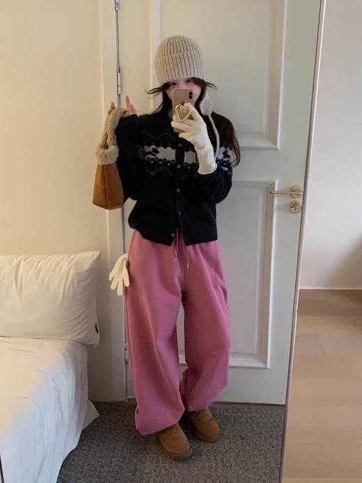 Ome*let加厚430g奥粒绒抽绳两穿卫裤 商品图11