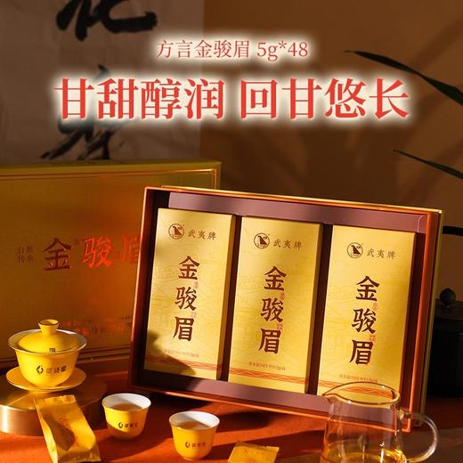 武夷星 武夷 方言 金骏眉 武夷红茶 茶叶礼盒 5g*48 商品图1