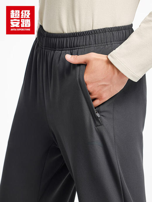 超级安踏经编加绒运动裤男子秋冬保暖长裤休闲针织裤152547303U 商品图2