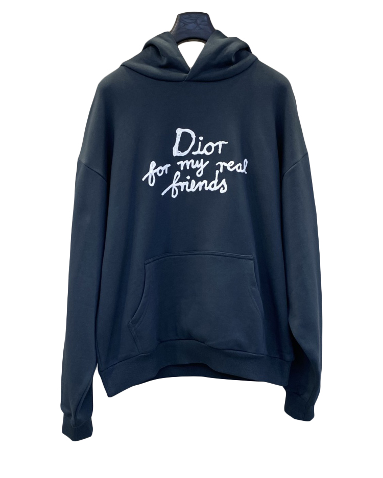 中性款刺绣连帽卫衣la010