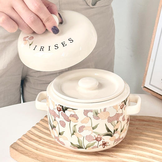 鸢尾花双盖炖盅500ml 商品图2