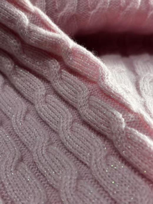 【团购 2025年 纯羊毛 绞花连帽衫】十色 镶嵌金丝纯羊毛 连帽衫 请手洗或轻柔机洗哦 柔软 亲肤 商品图10