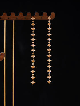 子佩集S925银【星星热潮】耳钉纯银【KK471E】时尚镀金2501