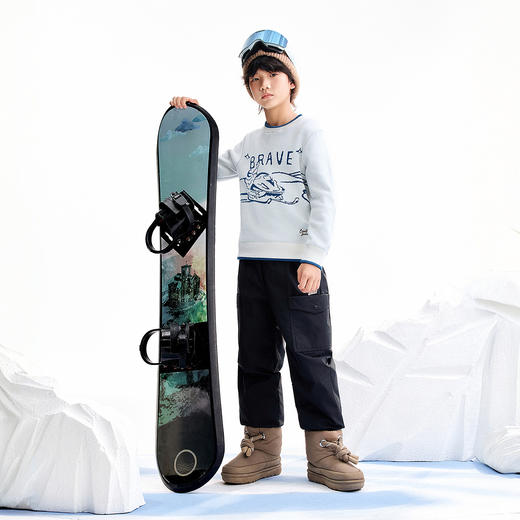 【实体店同款】男童圆领棉线衫冬季新款安奈儿童装AB544047 商品图3