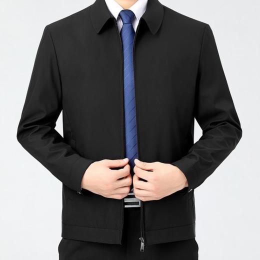 【表层面料柔软舒适  纤维中层耐热稳定】皮尔卡丹翻领休闲棉衣  不易褶皱不易变形 严谨成衣 商品图3