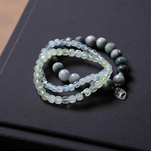 北京仓｜Chan Luu-Sierra-海蓝宝石 绿松石 猫眼石 串珠 多圈 手链（可单独佩戴）［美国设计师］ 商品图2