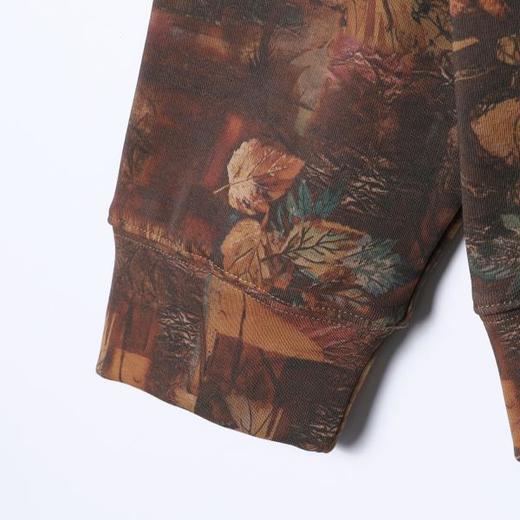 SDSA男士秋冬新款痞帅男装时尚潮牌撞色植物花卉连帽卫衣百搭宽松 商品图4