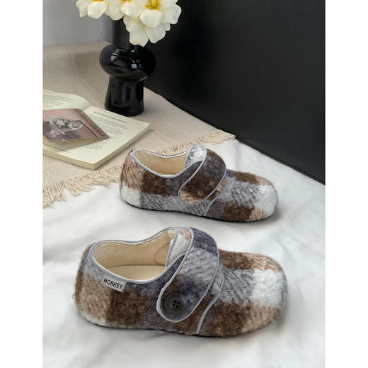 【YW】无忧购内增高加绒玛丽珍毛毛鞋女外穿冬季新勃肯鞋厚底棉鞋MIS-3768（截单后3-5天发货） 商品图11