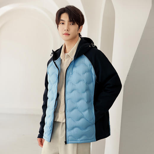 【90%大朵绒 锁温防钻绒 轻盈到像没穿！】J.S.WANGZI 云朵感连帽轻暖羽绒服 商品图9