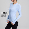 Gymicon能量符号 瑜伽服运动上衣女小细格修身圆领健身服跑步训练长袖YASY2528 商品缩略图0