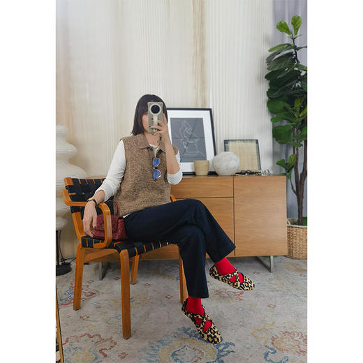 守护者 100% 羊毛 polo 领背心 ——ABC 三股花式纱 百搭显瘦的穿搭万金油 复古时髦新色 商品图0