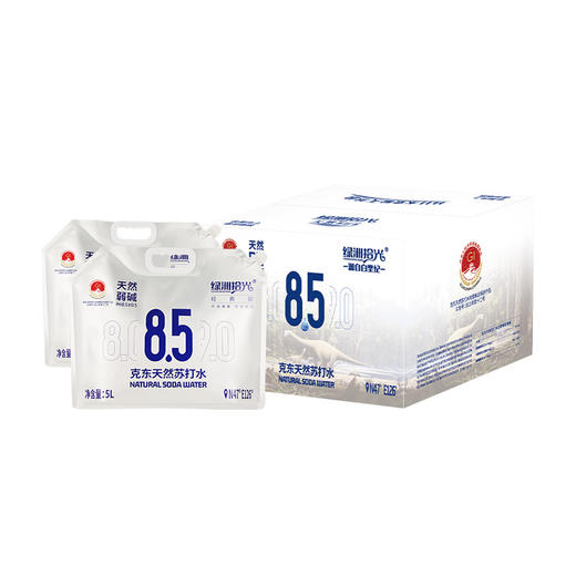 顺丰包邮【自营】绿洲时光克东天然苏打水 5L*2袋/箱 NM 商品图2