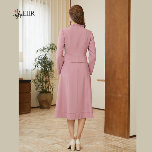 司歌弹力假两件连衣裙秋冬收腰A921006X 商品图3