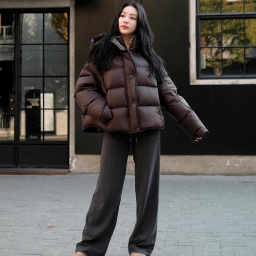 明⭐️同款，波司登同厂泡芙个小子显高 云朵泡芙羽绒服女短款连帽90白鸭绒保暖外套 2506 商品图10